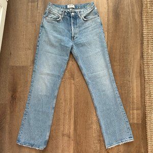 AGOLDE High Rise Vintage Bootcut Denim Jeans - Light Wash